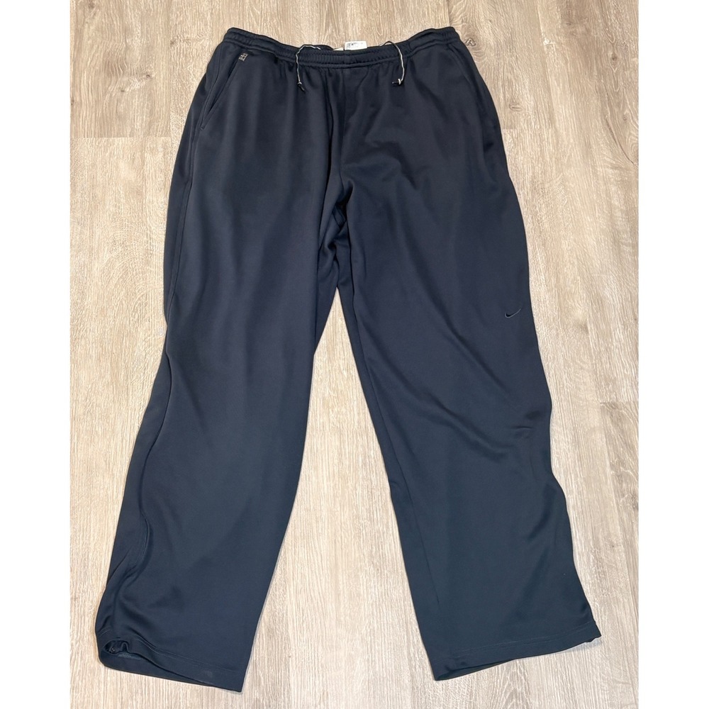Vintage Nike Dri-FIT Black Track Pants Womens XL‎ Wide Leg Training Joggers